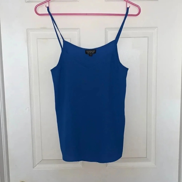 Top Shop Blue Camisole Tank Top - Picture 1 of 3